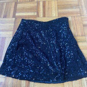 Abercrombie Black Sequin Skirt